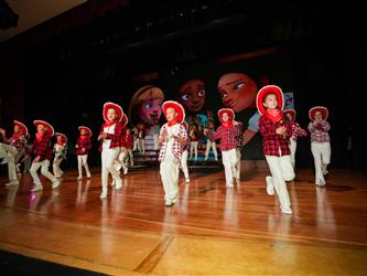 students performing cultural performance