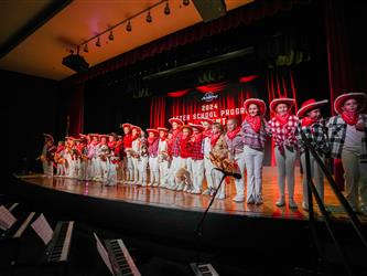 students performing cultural performance