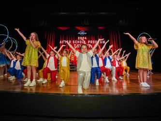 students performing for talent show