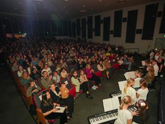 shot of audience in attendance