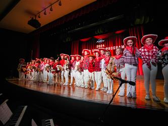 students performing cultural performance