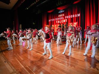 students performing cultural performance