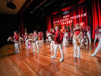 students performing cultural performance